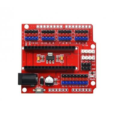 Плата расширения - Сенсор-шилд для Arduino Nano (красный) купить в Абинске