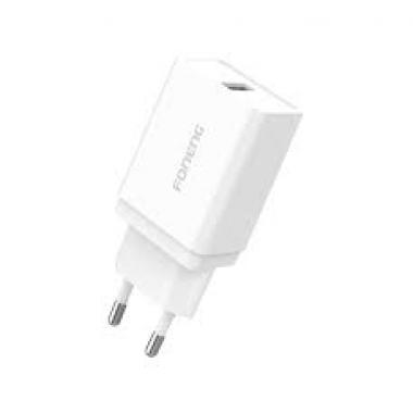 Зарядное устройство сетевое Foneng K300 1USB; быстрая зарядка QC (white) купить в Абинске