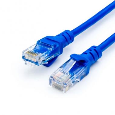 Патч-корд Atcom UTP 5e кат.(RJ-45) синий 3 м купить в Абинске